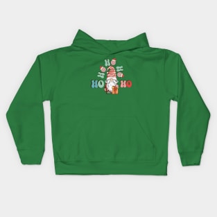 funny Christmas Santa gnome gift Kids Hoodie